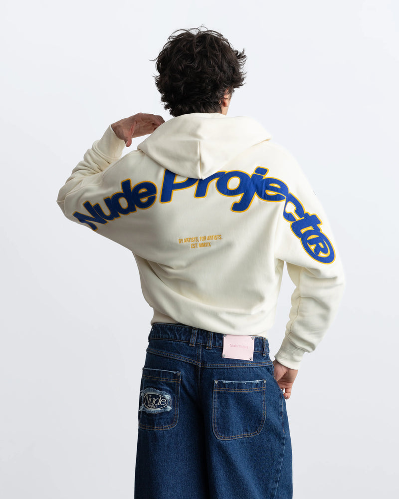 Beast Zip-Up Hoodie Marshmallow