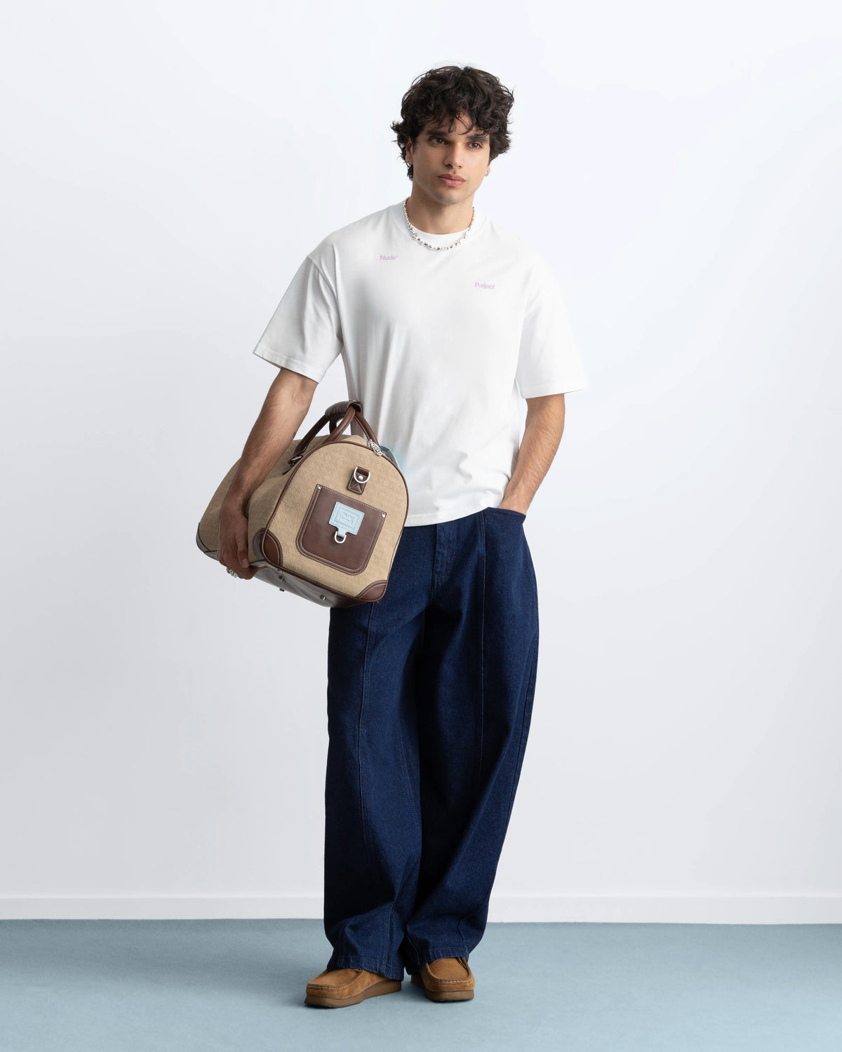 Ladder Tee Off-White