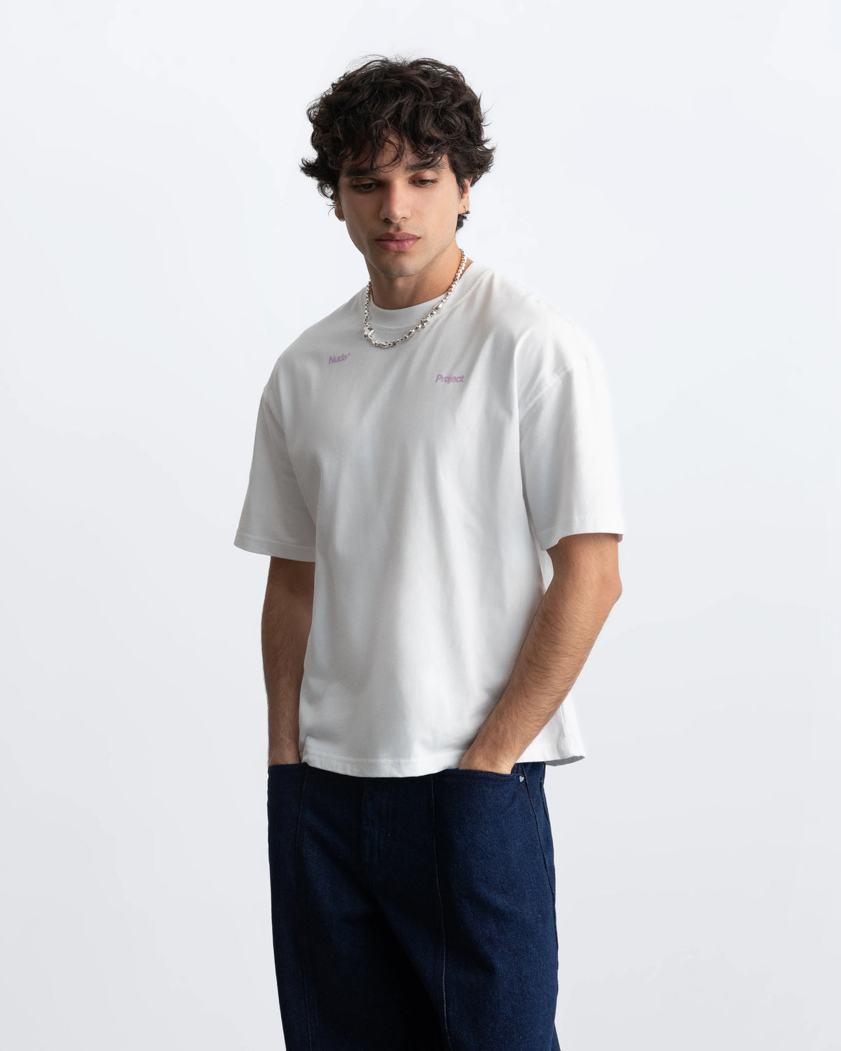 Ladder Tee Off-White