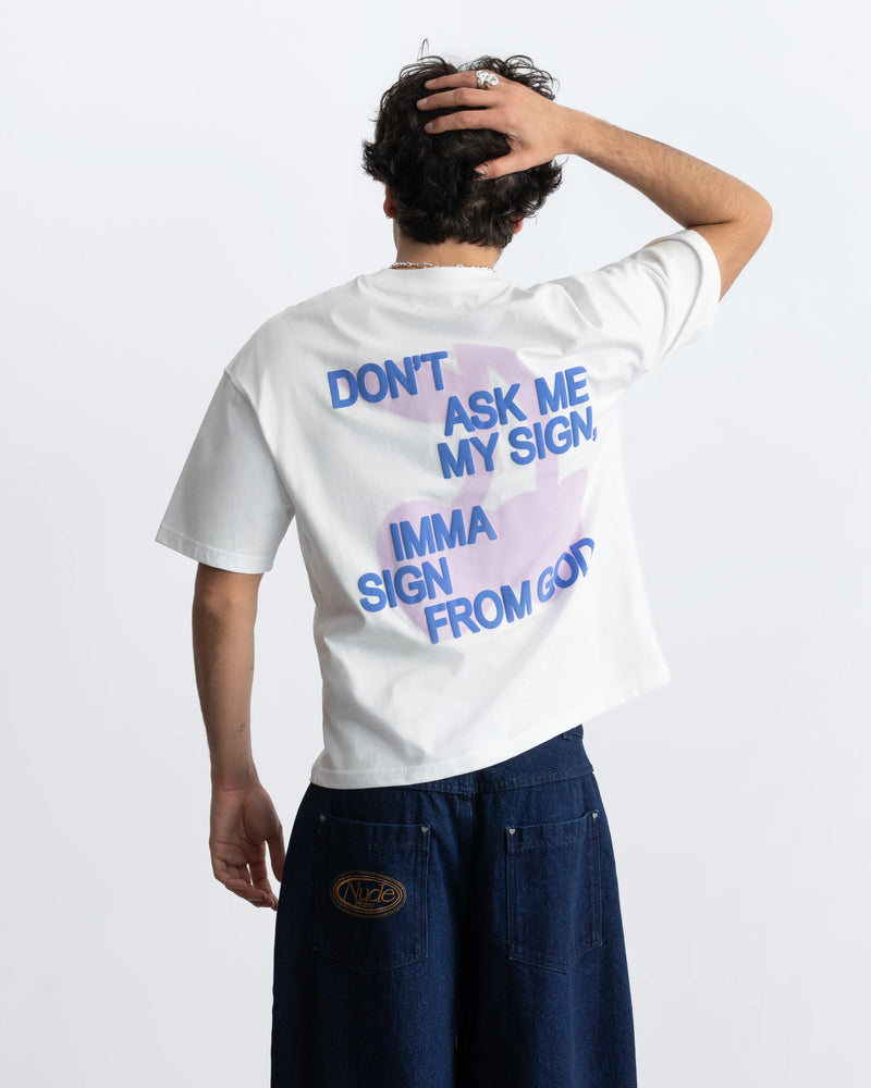 Ladder Tee Off-White