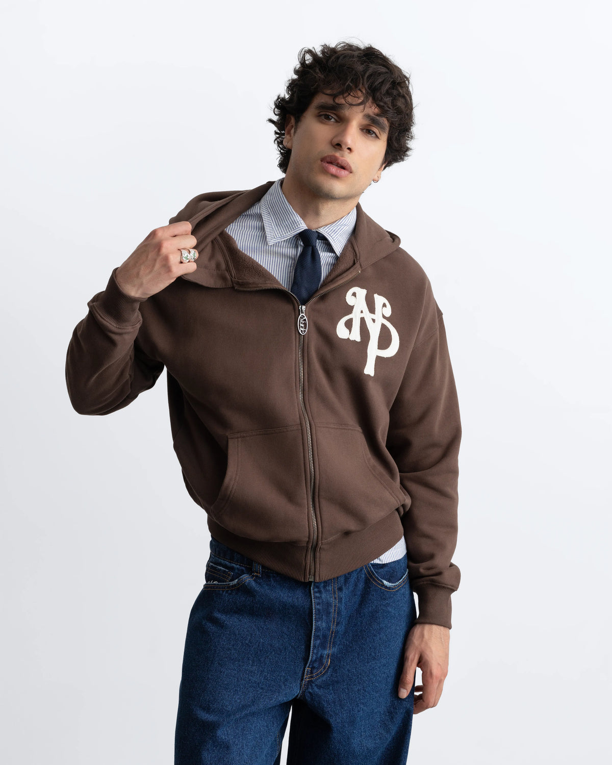 Kill Bill Zip-Up Hoodie Brown