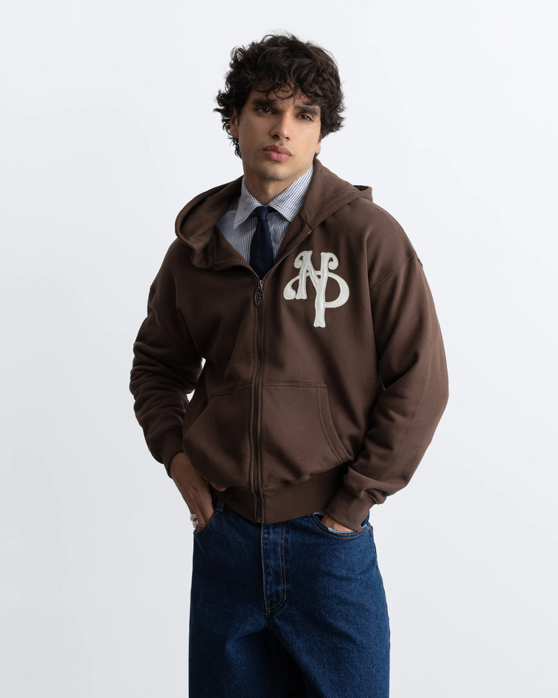 Kill Bill Zip-Up Hoodie Brown