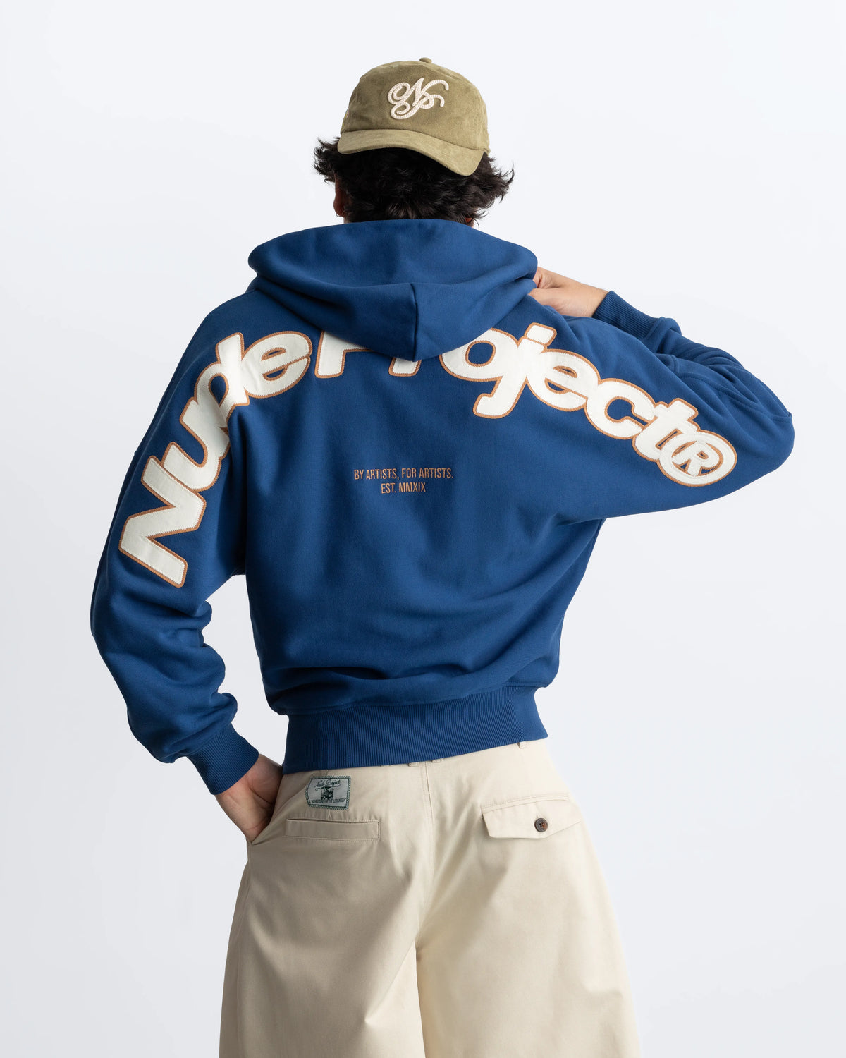 Beast Zip-up Hoodie Petrol Blue