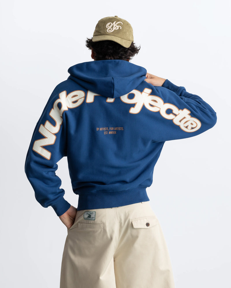 Beast Zip-up Hoodie Petrol Blue