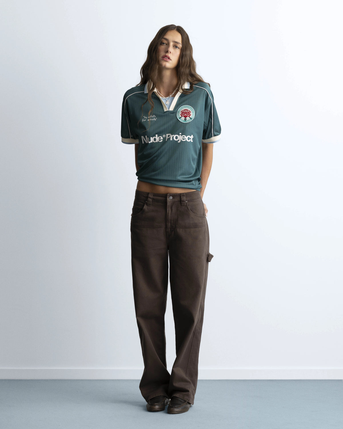 Basic Football Tee Green