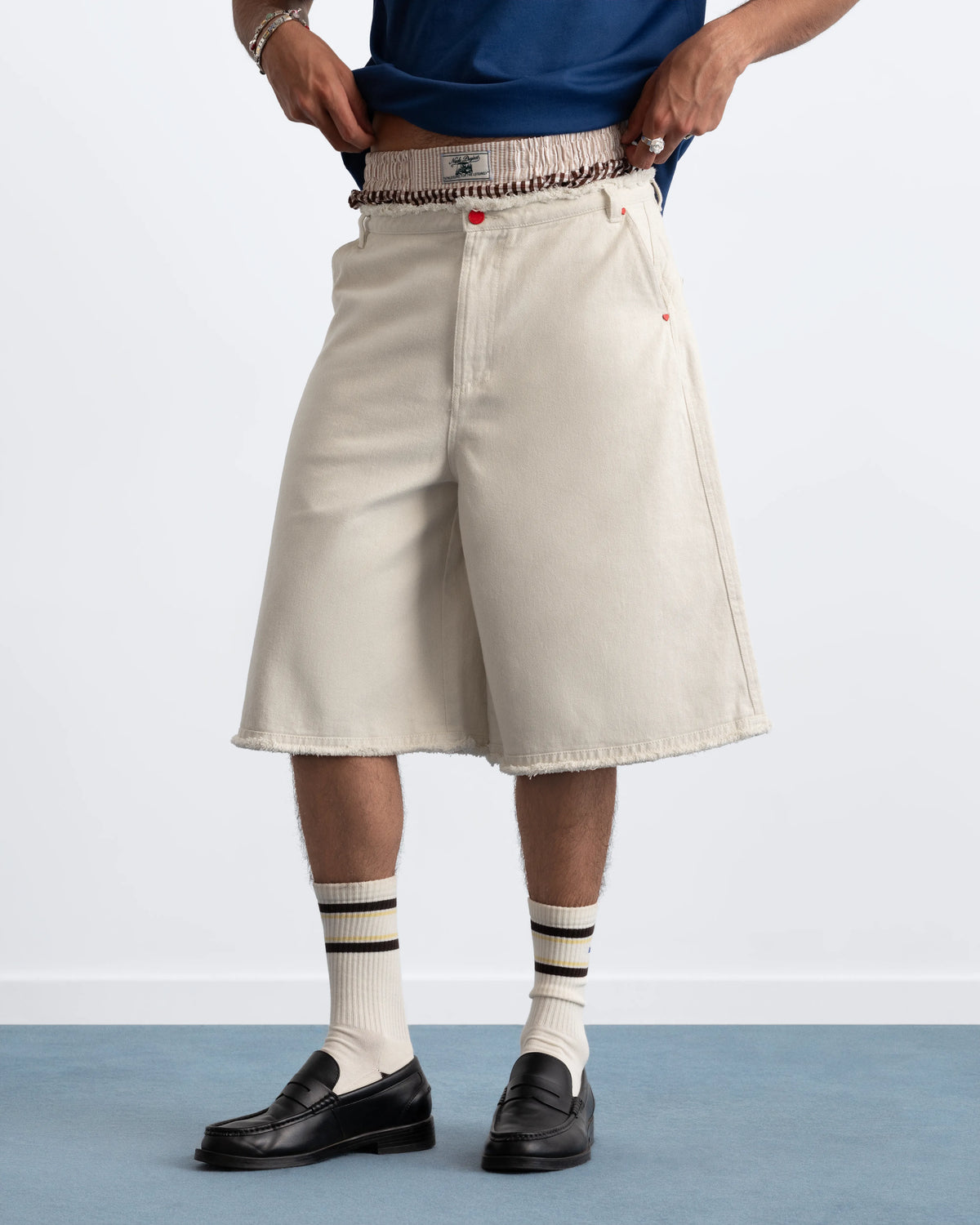Cherry Crew Raw Denim Jorts