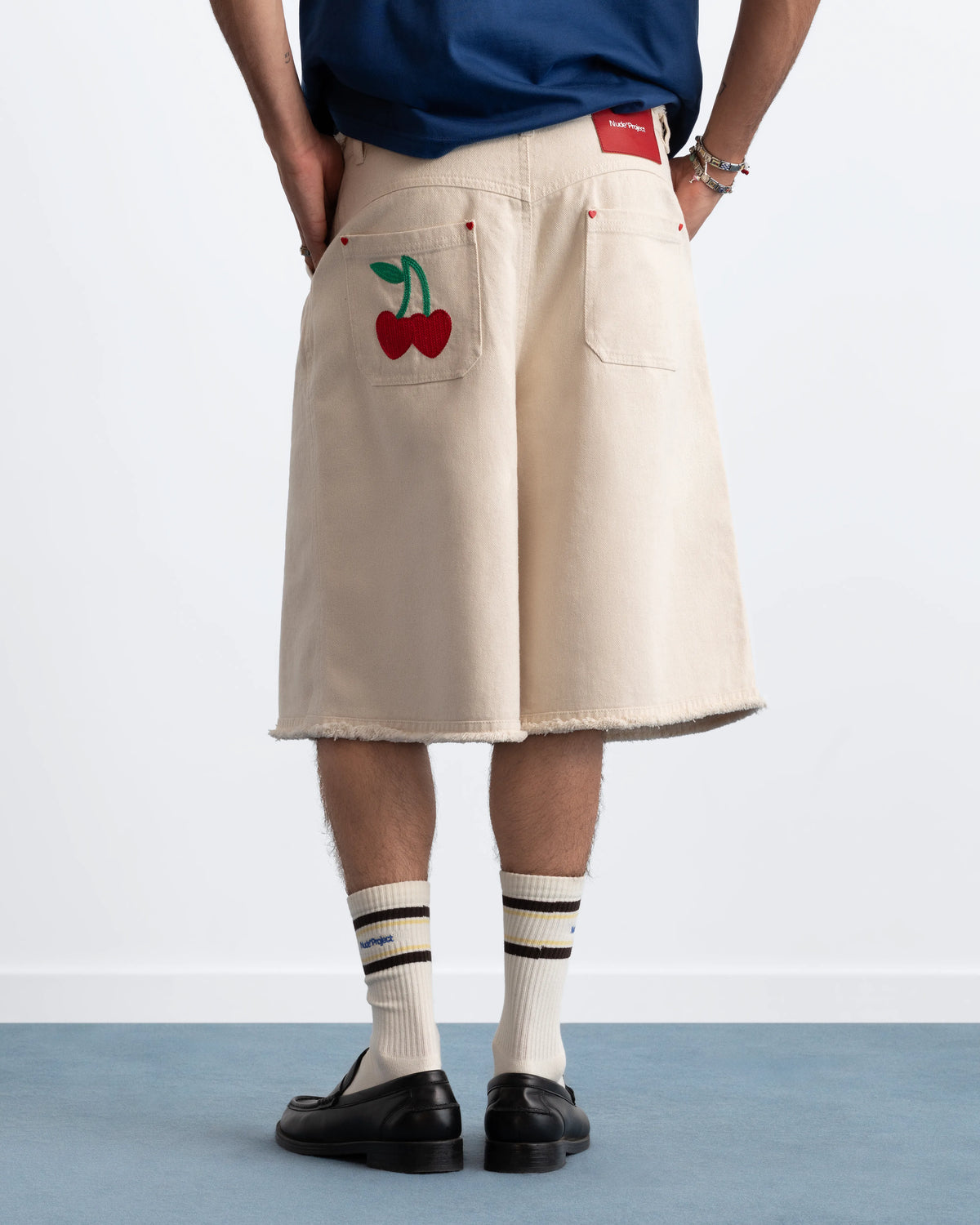 Cherry Crew Raw Denim Jorts