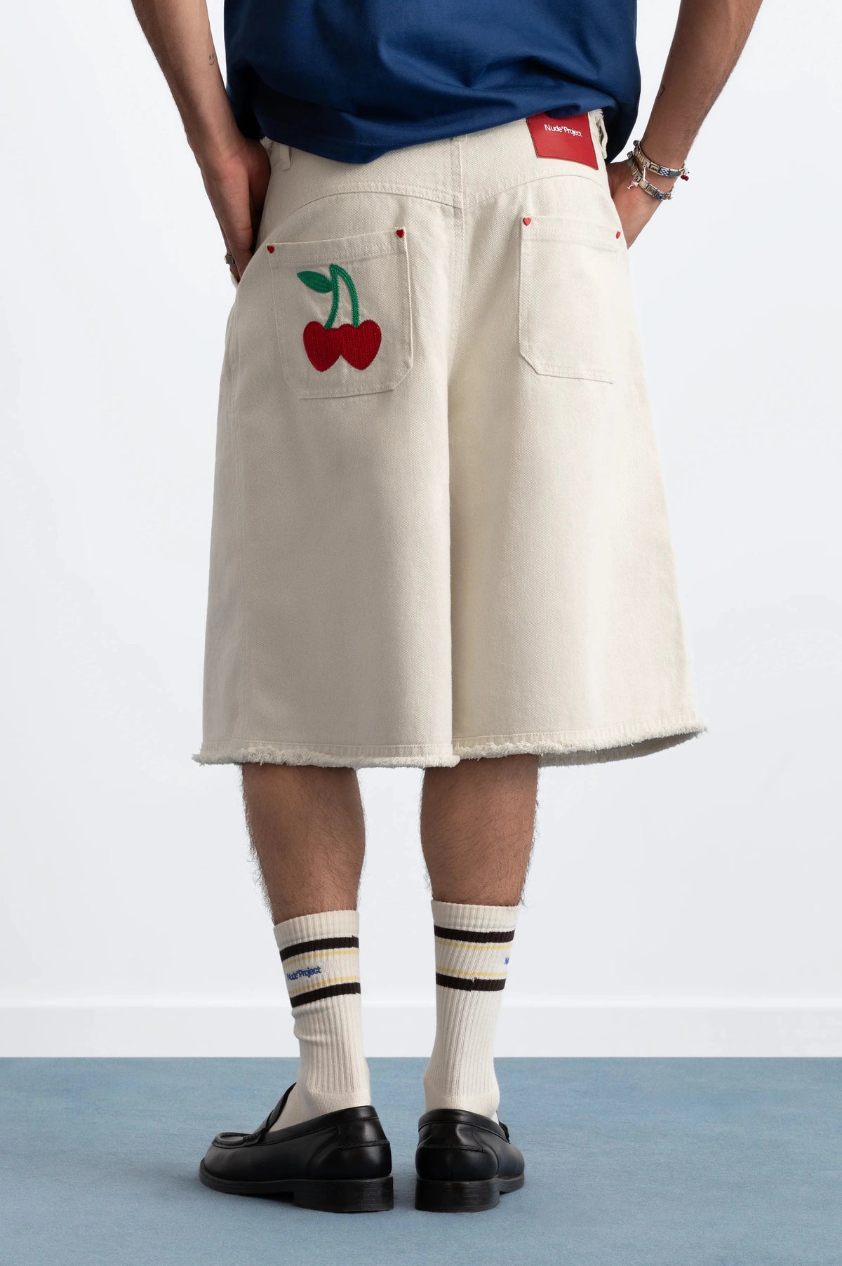 Cherry Crew Raw Denim Jorts