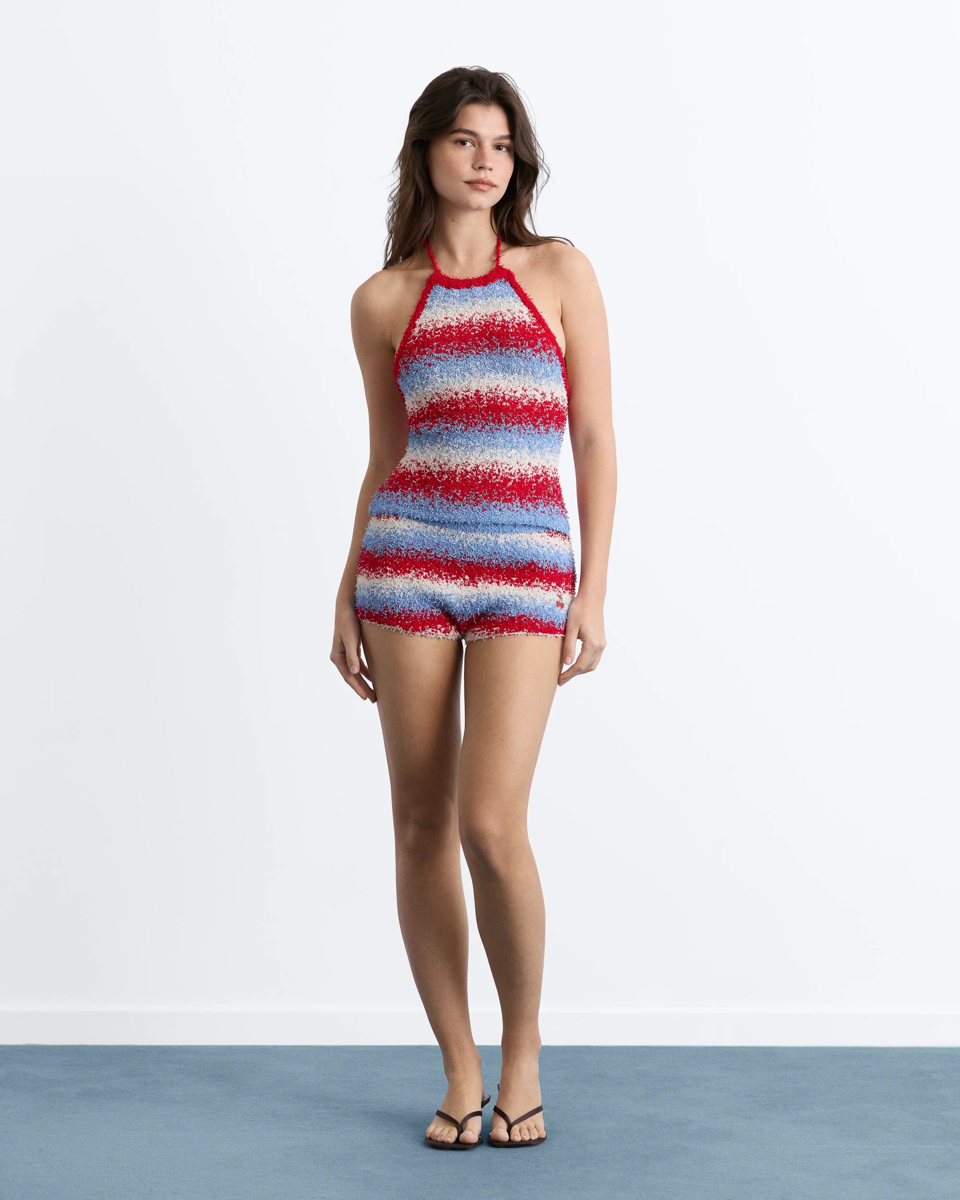 Melangi Shorts Red