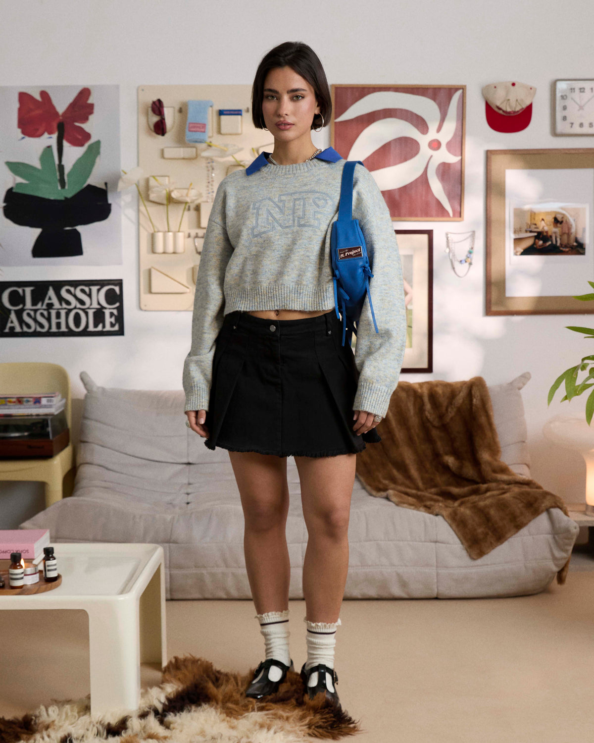 [Model is 173cm/5'8 wearing size S]