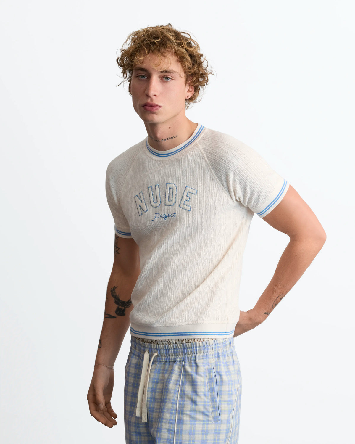 Varsity Slim Knit Tee