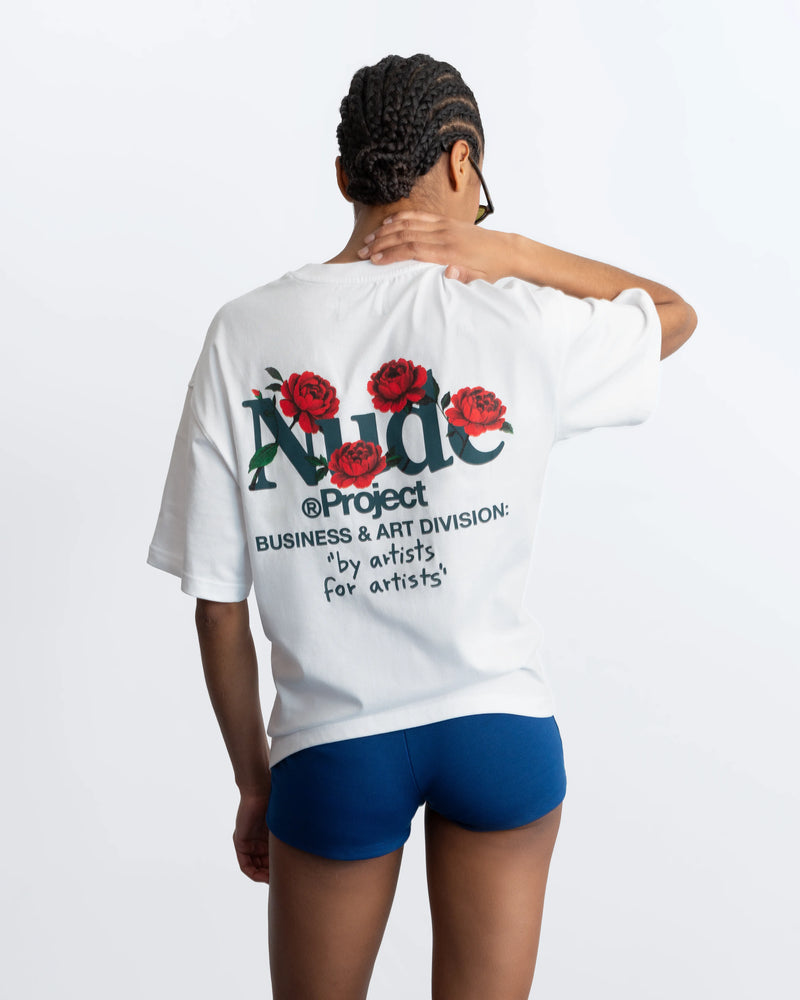 Play With Logo Tee White