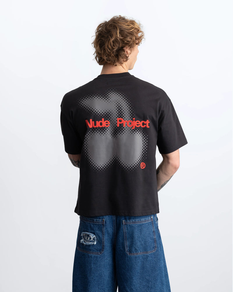 Grain Cherry Tee Black