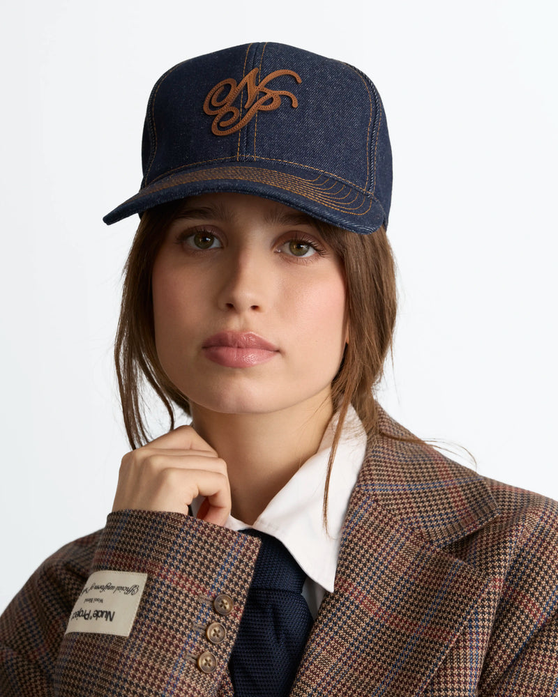 Script Denim Cap