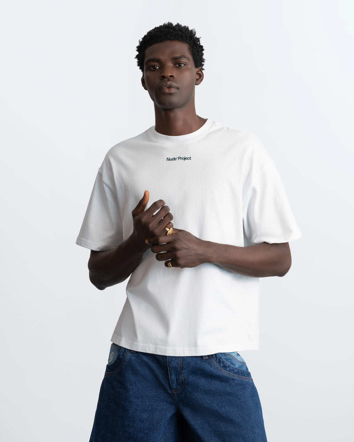 Play With Logo Tee White