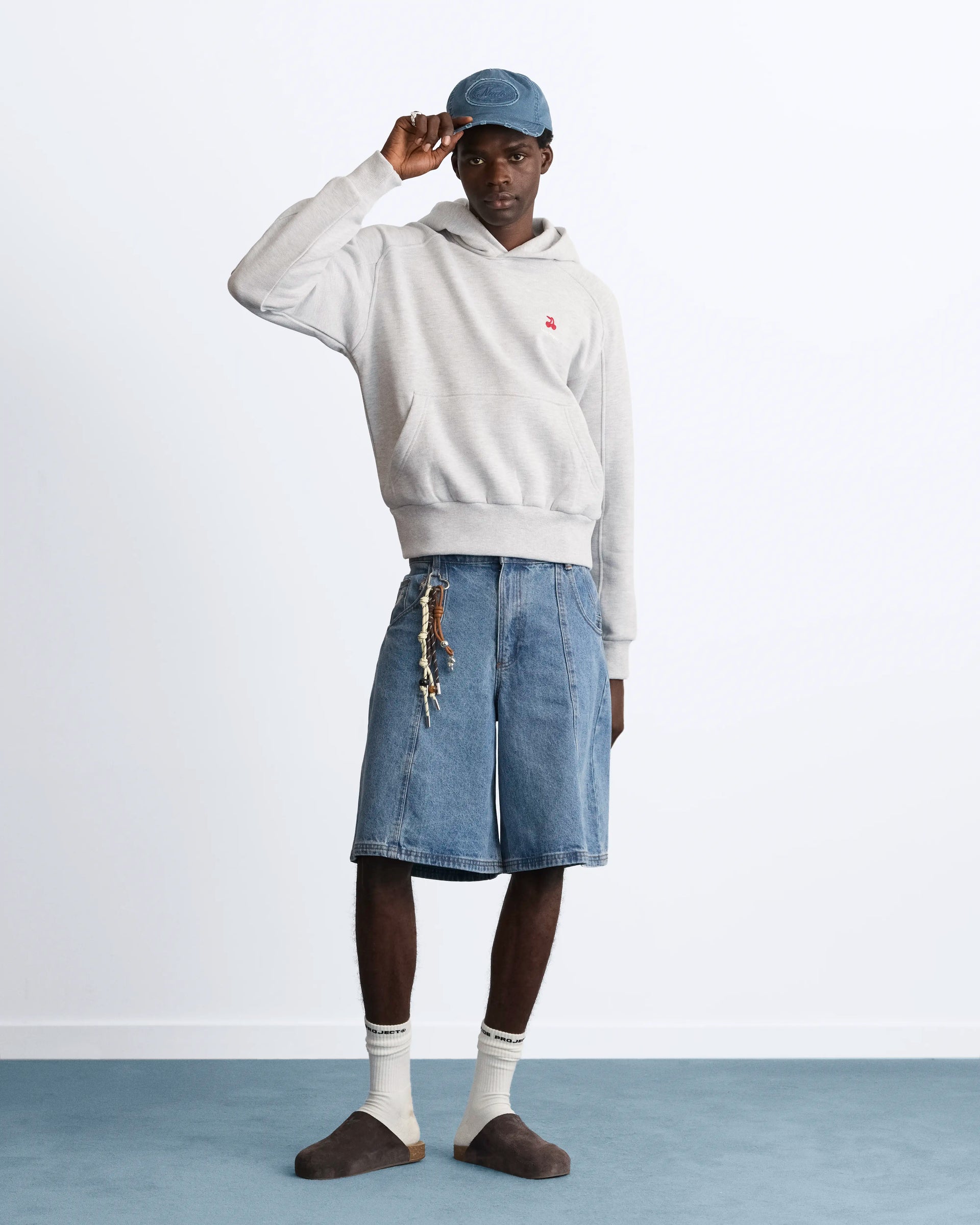 Basic Cherry Hoodie Grey