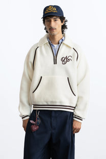 Teddy Quarter-Zip Marshmallow