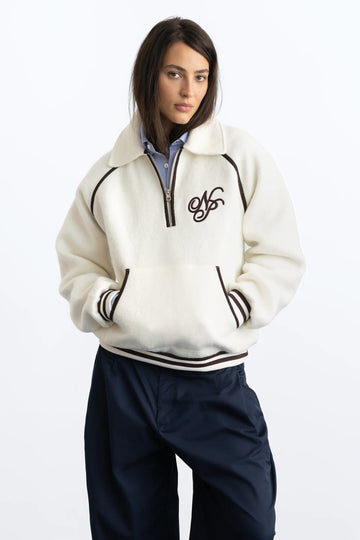 Teddy Quarter-Zip Marshmallow