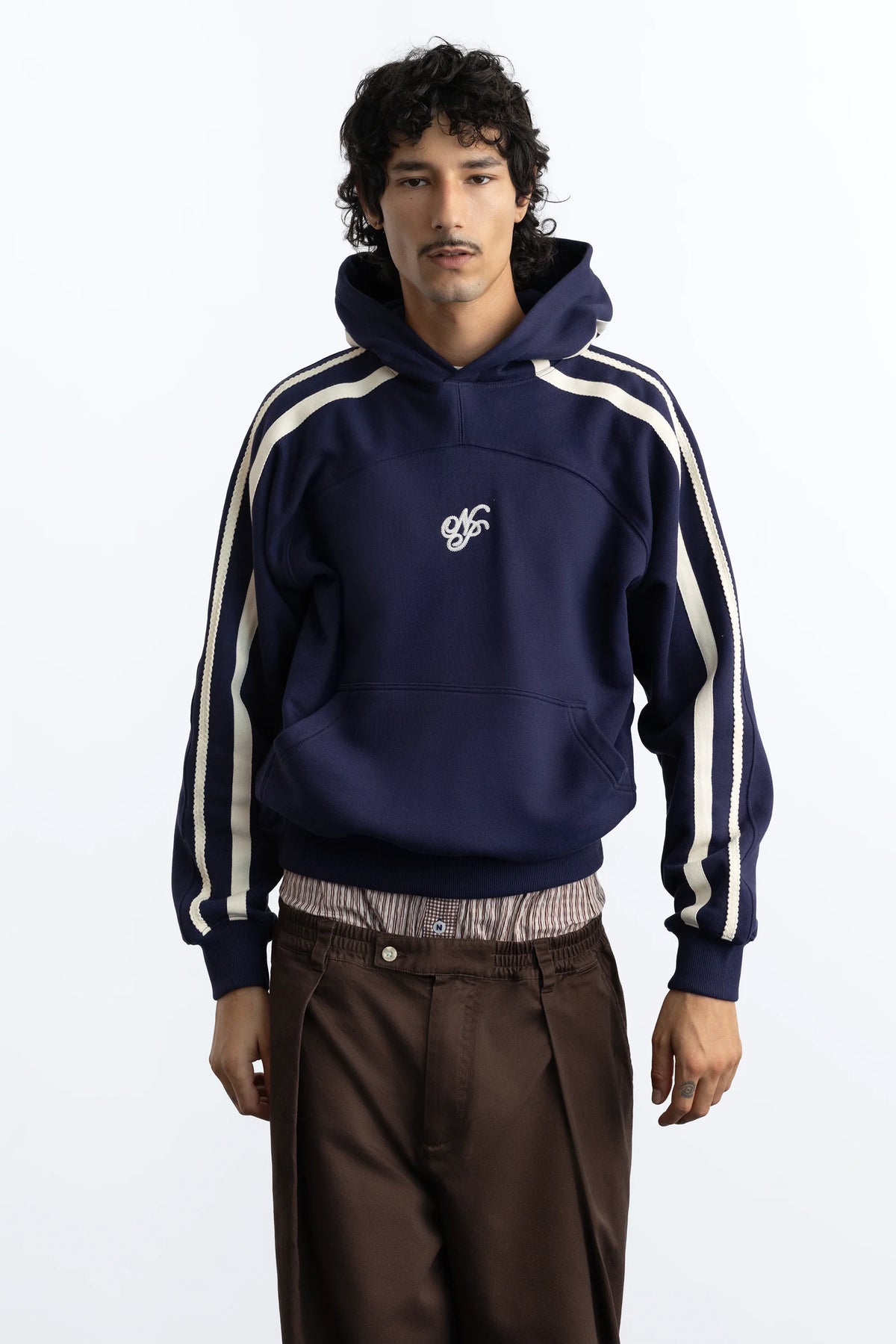Ying Yang Hoodie Blue