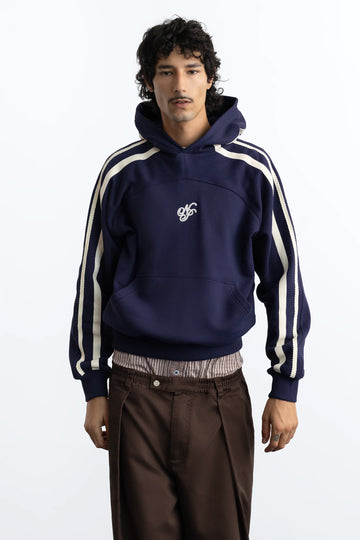 Ying Yang Hoodie Blue