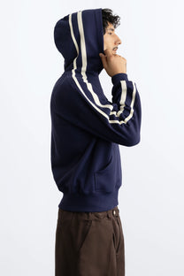 Ying Yang Hoodie Blue