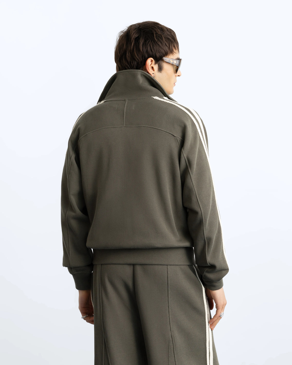 Ying Yang Zip-Up Green