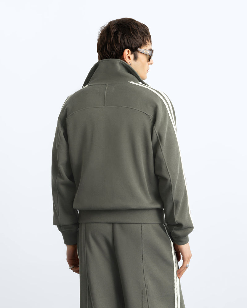 Ying Yang Zip-Up Green