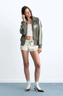 Ying Yang Zip-Up Green