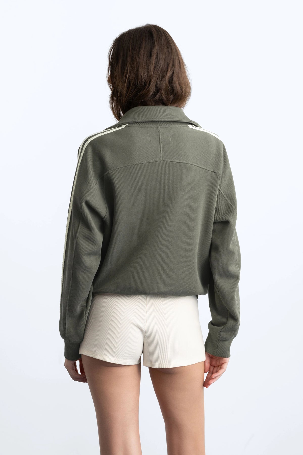 Ying Yang Zip-Up Green