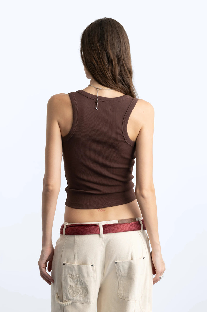 Sophisticated Pleasure Tank Top Chocolate