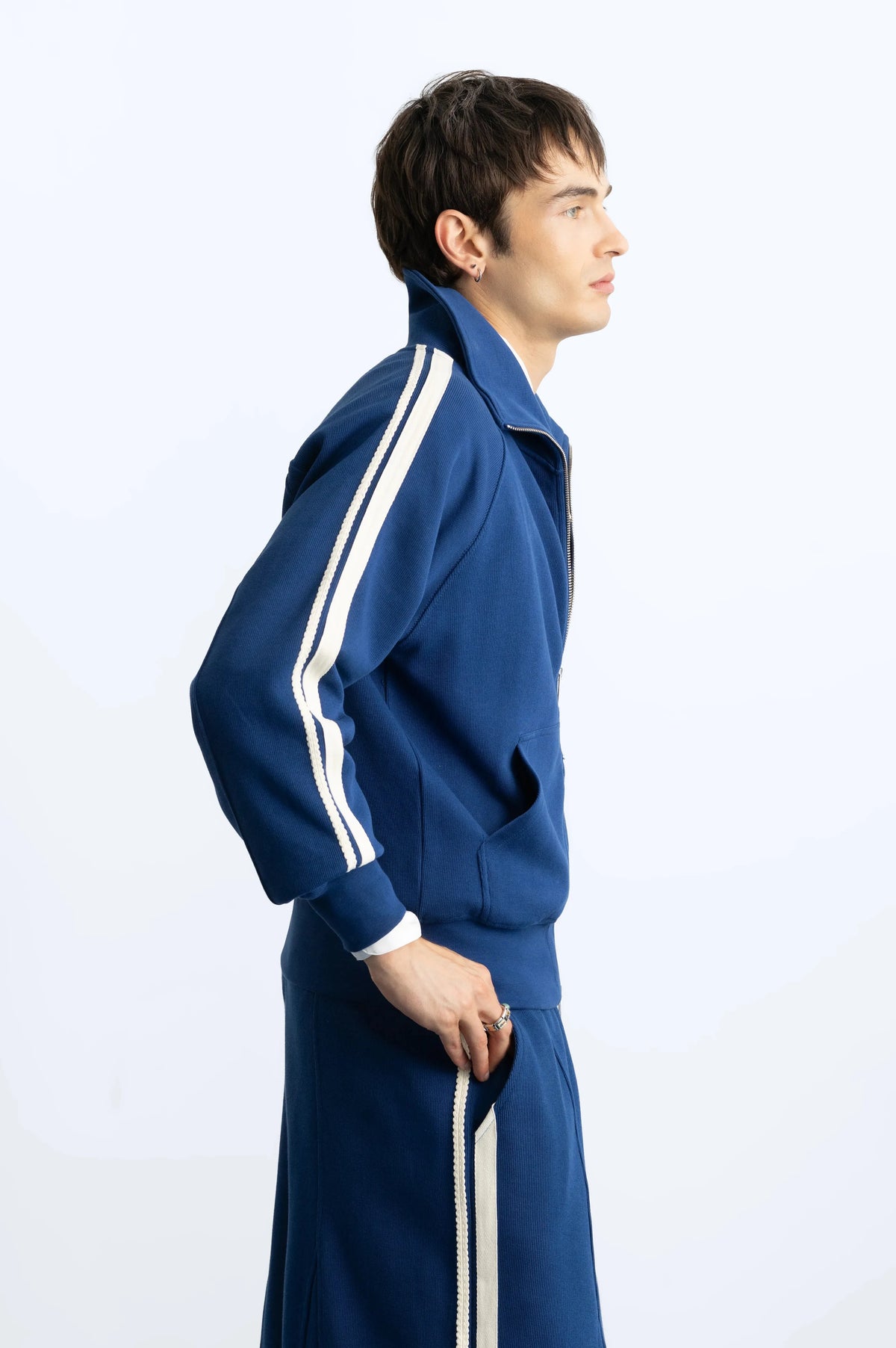 Ying-Yang Zip-Up Navy