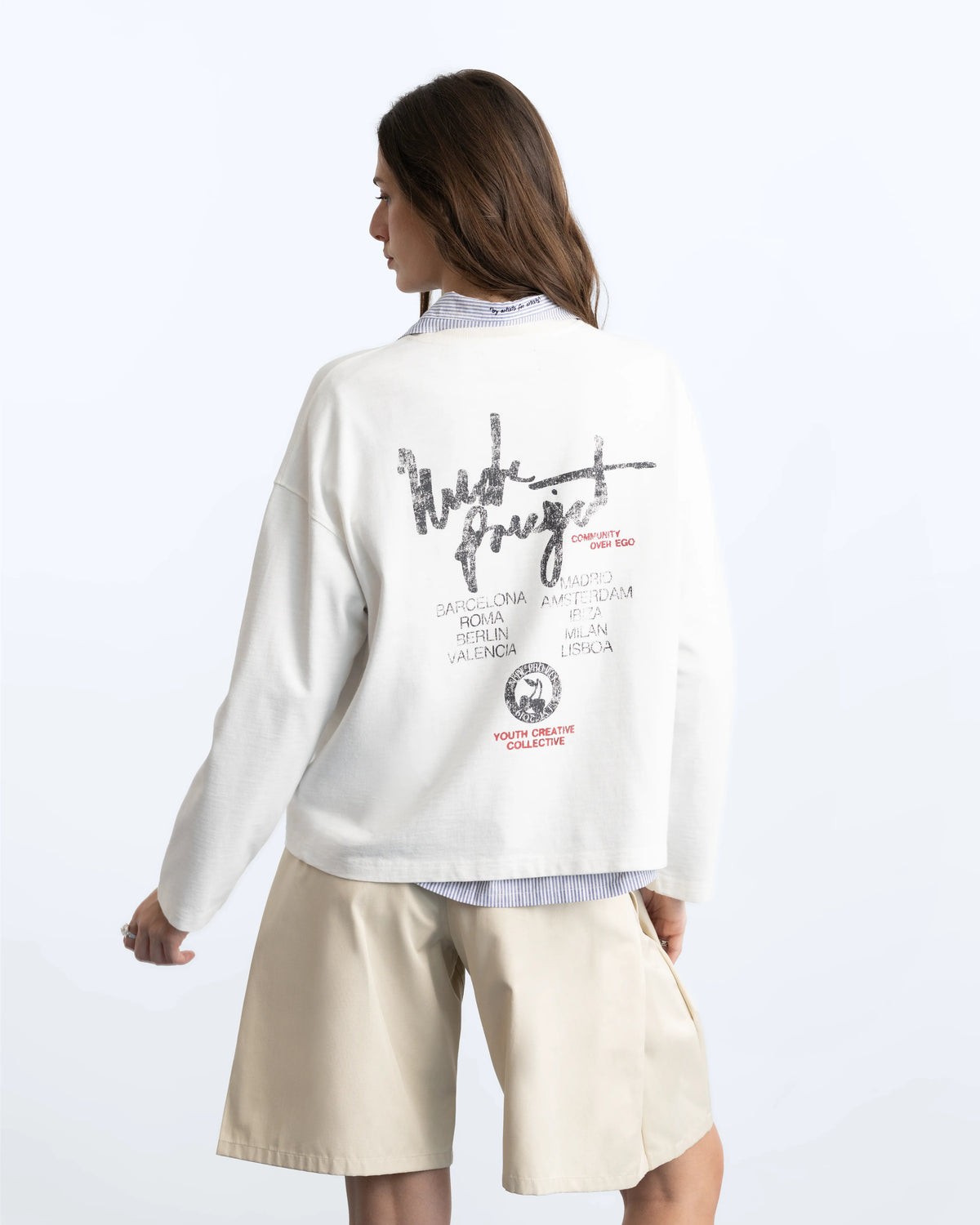 Ego Long-Sleeve Tee Marshmallow