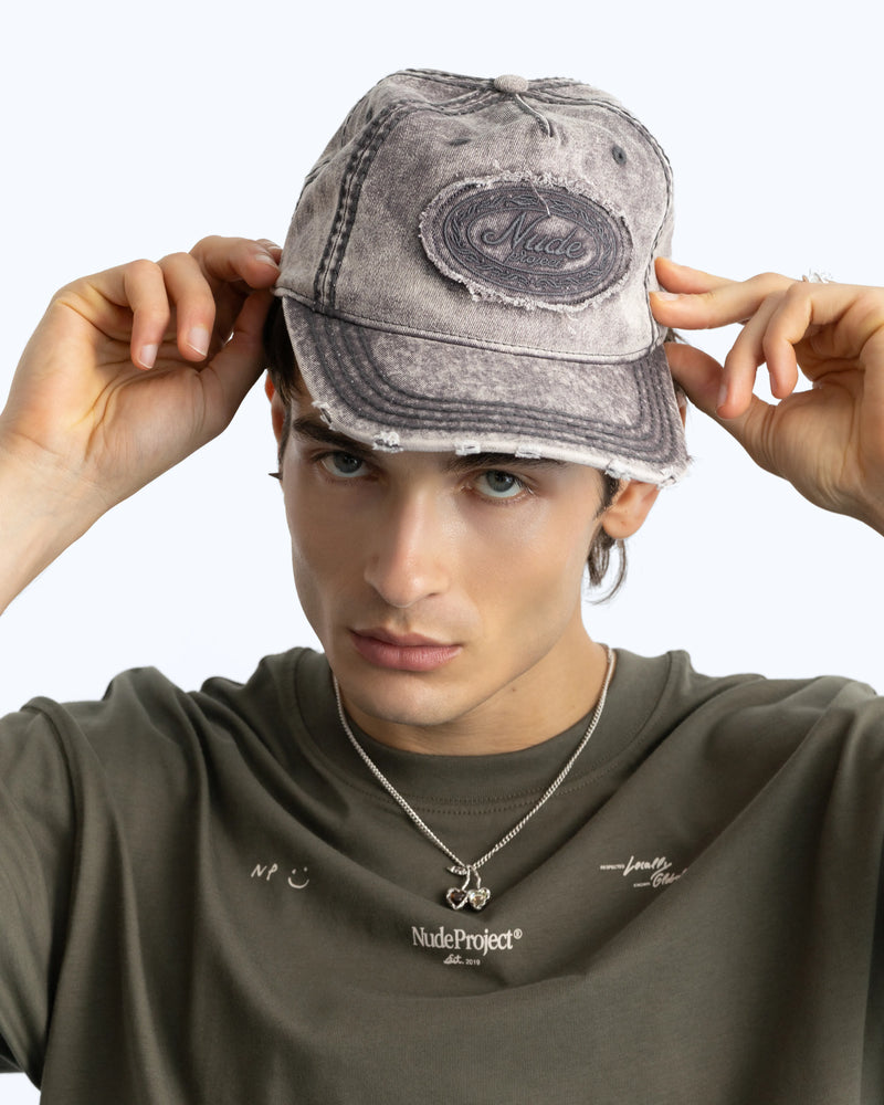 Laurel Denim Cap Washed Black