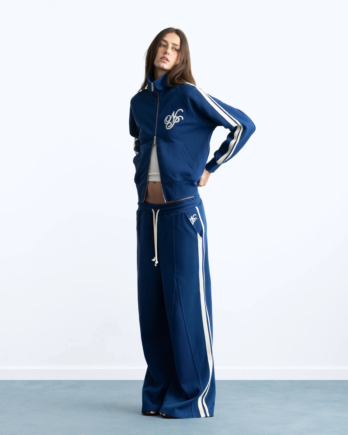 Ying-Yang Zip-Up Navy