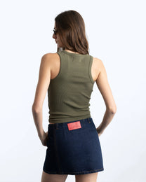 Sophisticated Pleasure Tank Top Khaki