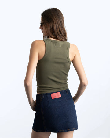 Sophisticated Pleasure Tank Top Khaki
