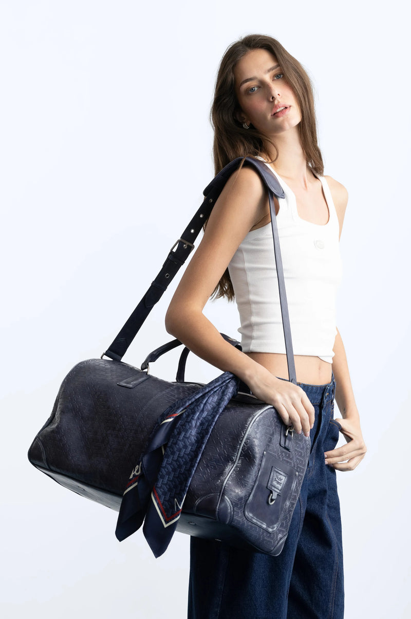 Metal Barrel Bag Navy