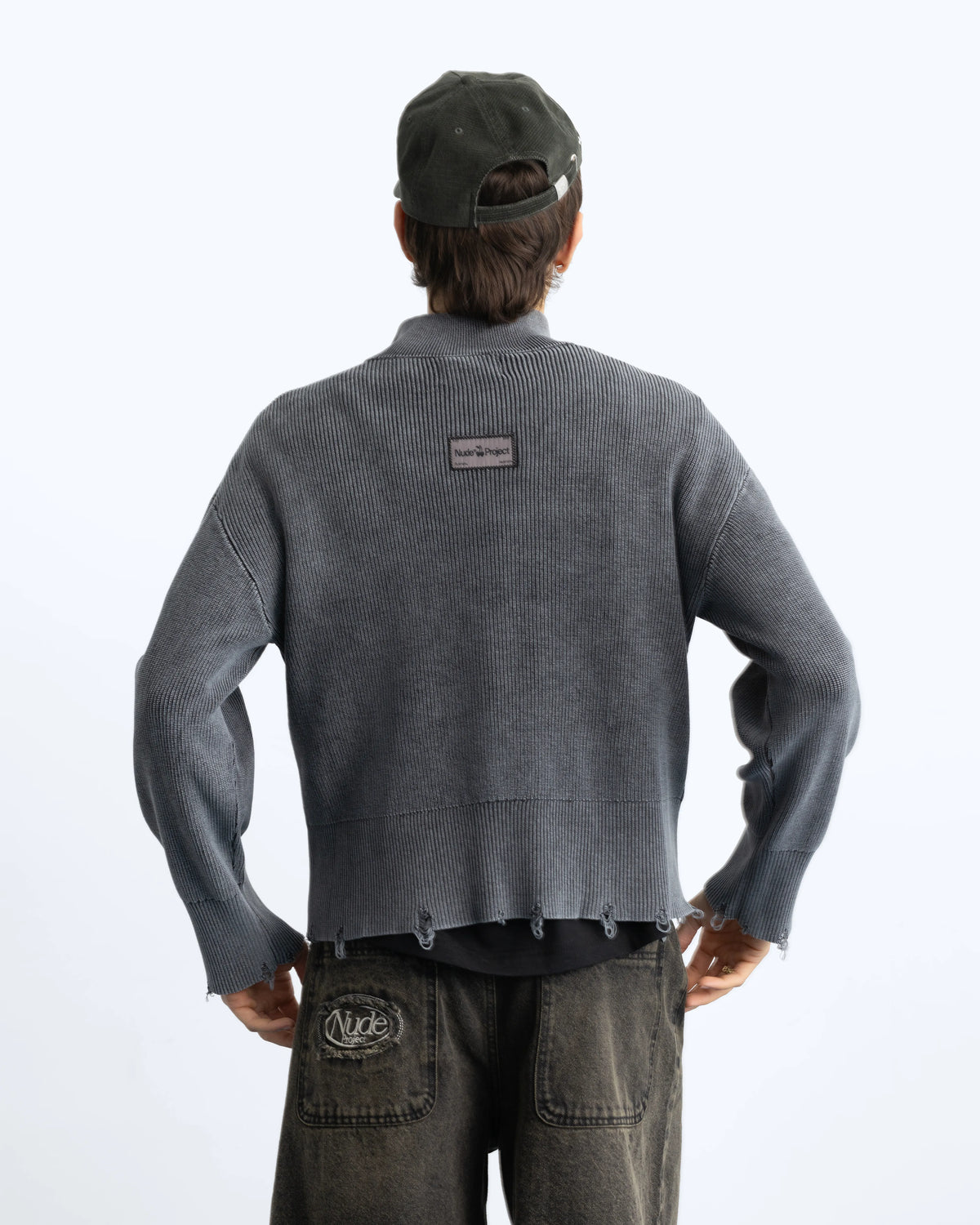 Beast Quarter-Zip Knit Ash