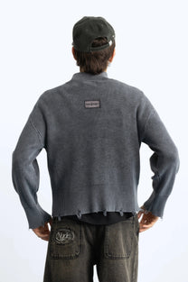 Beast Quarter-Zip Knit Ash