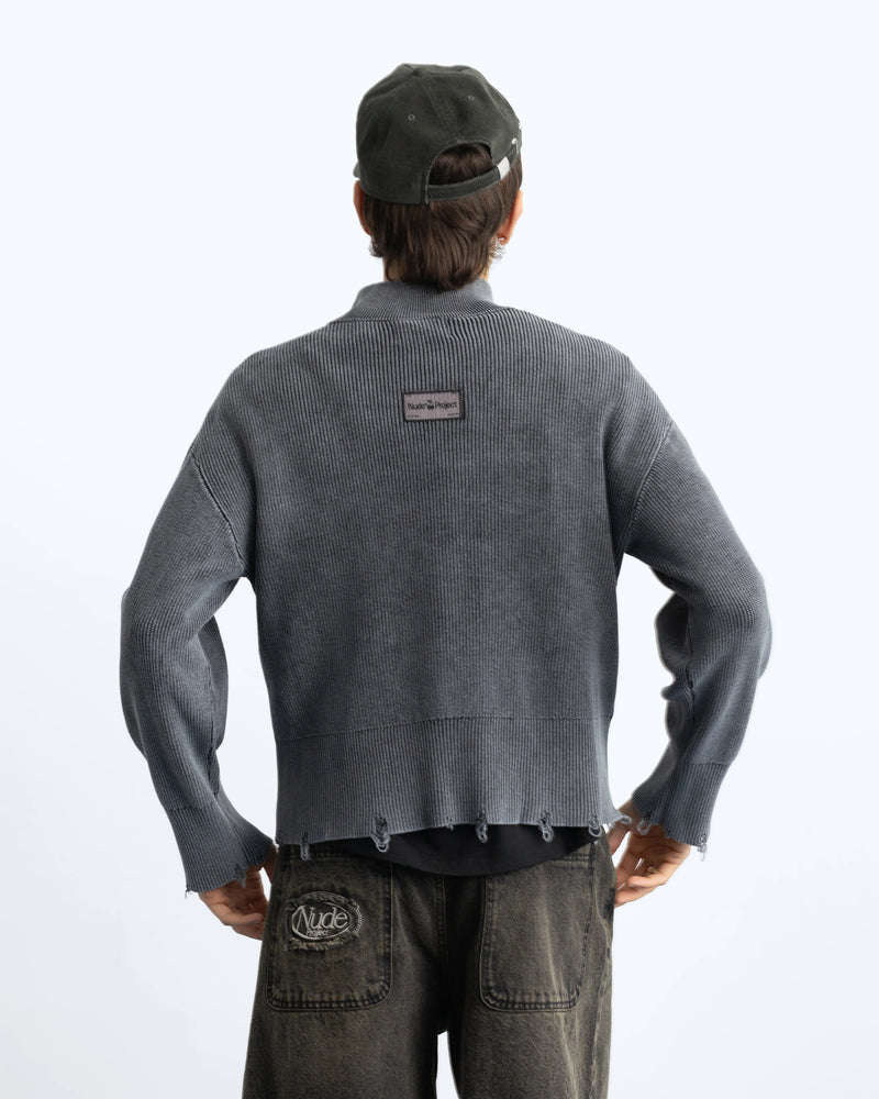 Beast Quarter-Zip Knit Ash