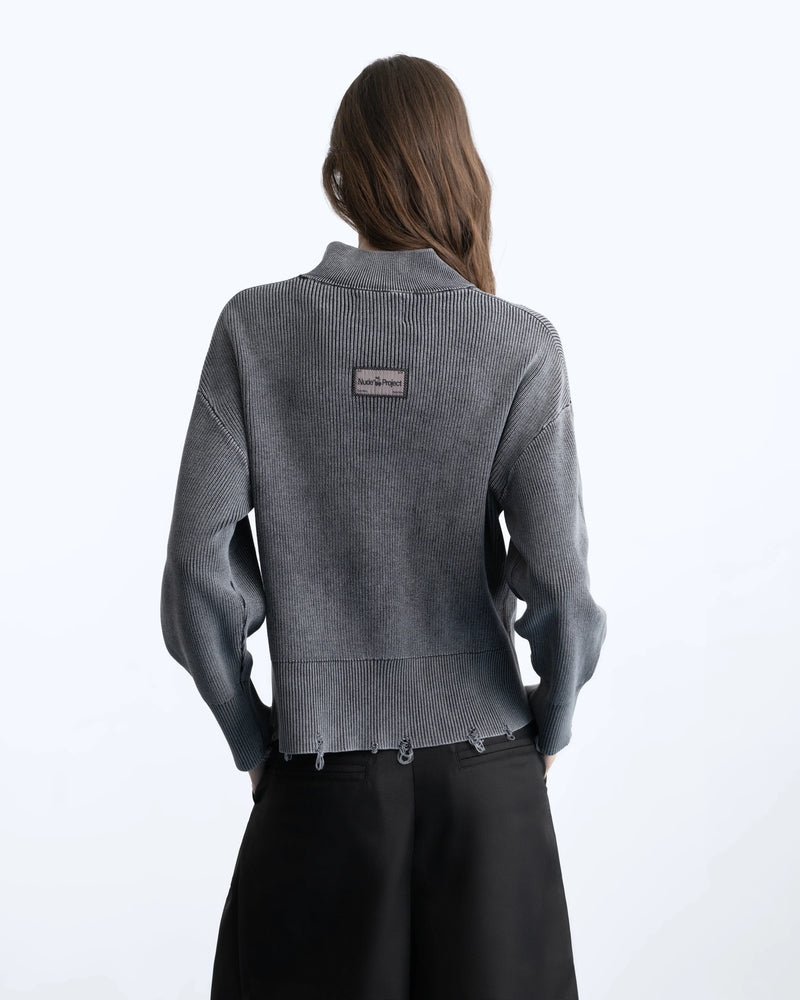 Beast Quarter-Zip Knit Ash