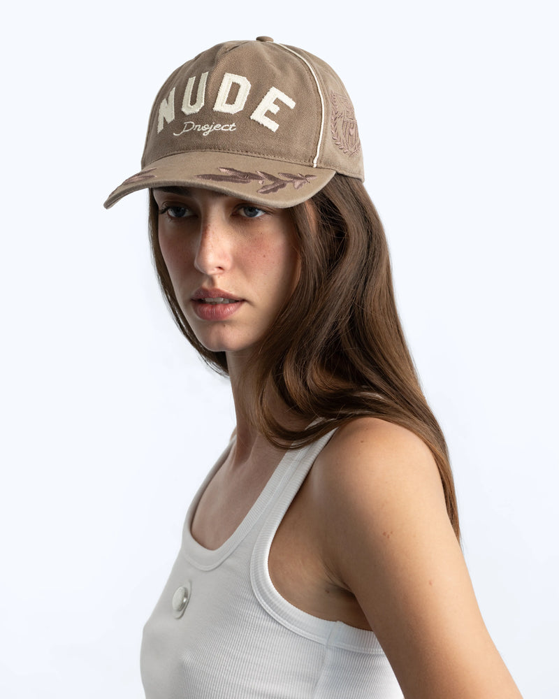 Nude Varsity Cap Sand