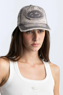 Laurel Denim Cap Washed Black