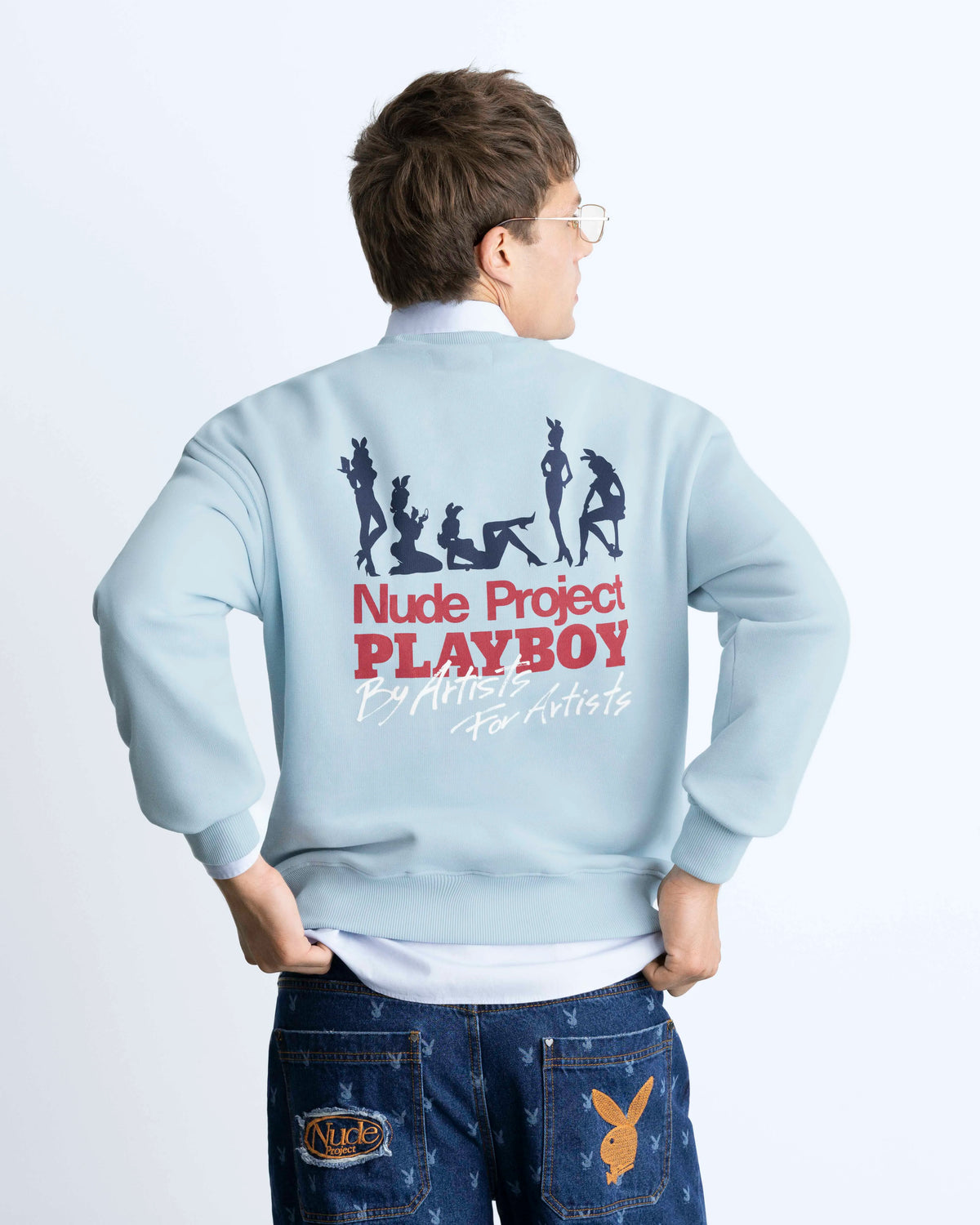 Moonlight Sweatshirt Baby Blue