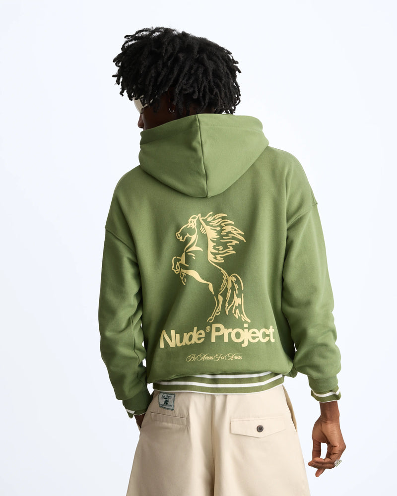 Winning Horse Hoodie Green