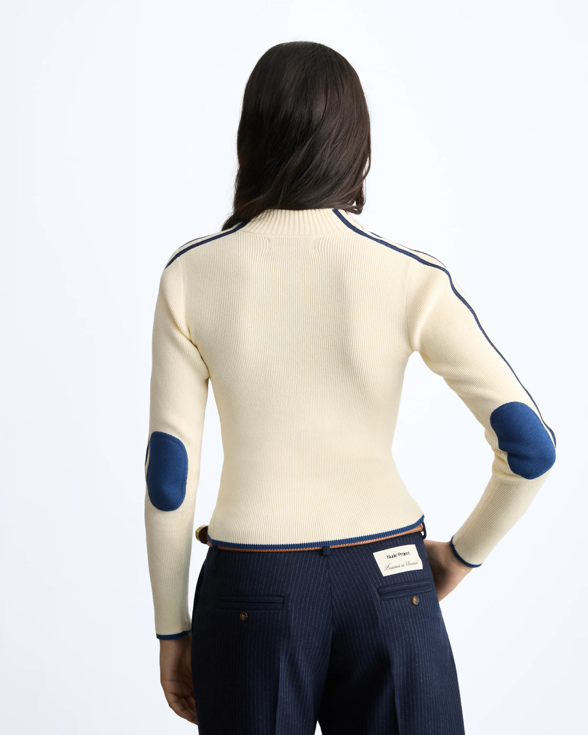 Cherries Full-Zip Knit Ecru