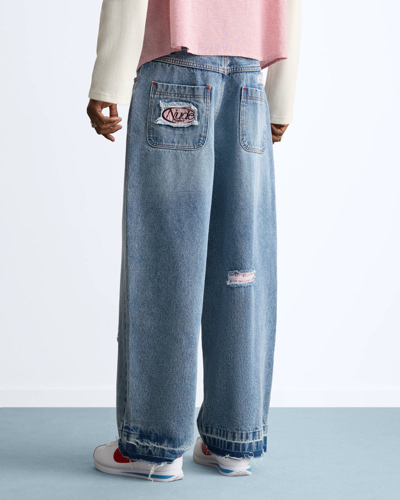Racing Old Baggy Jeans