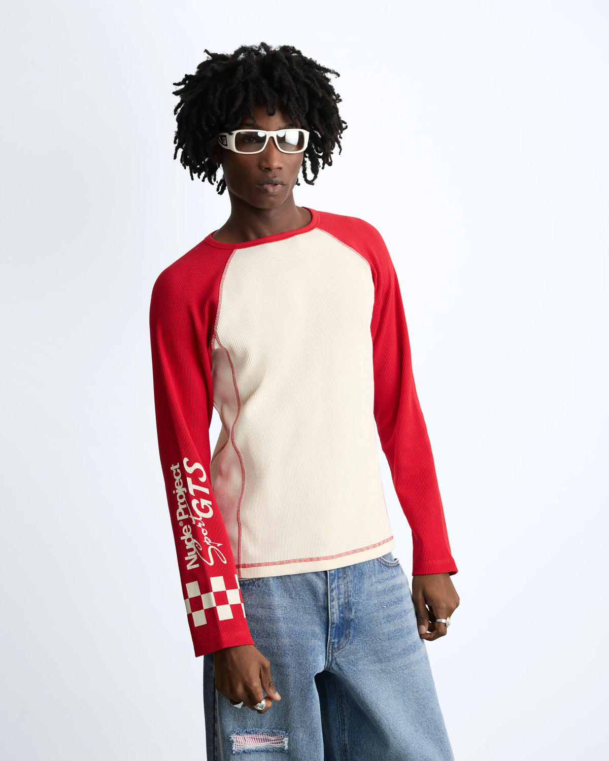 Slim Waffle Long-Sleeve Tee