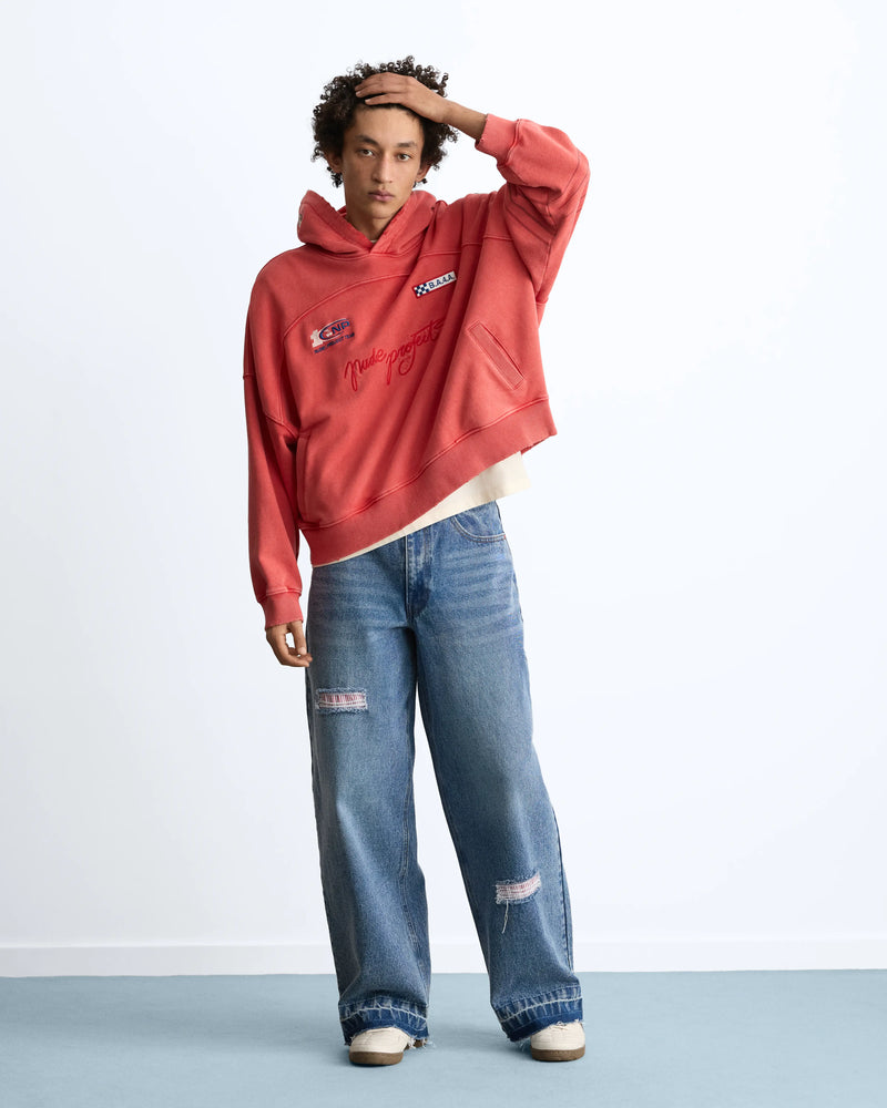 Fuel Hoodie Washed Red