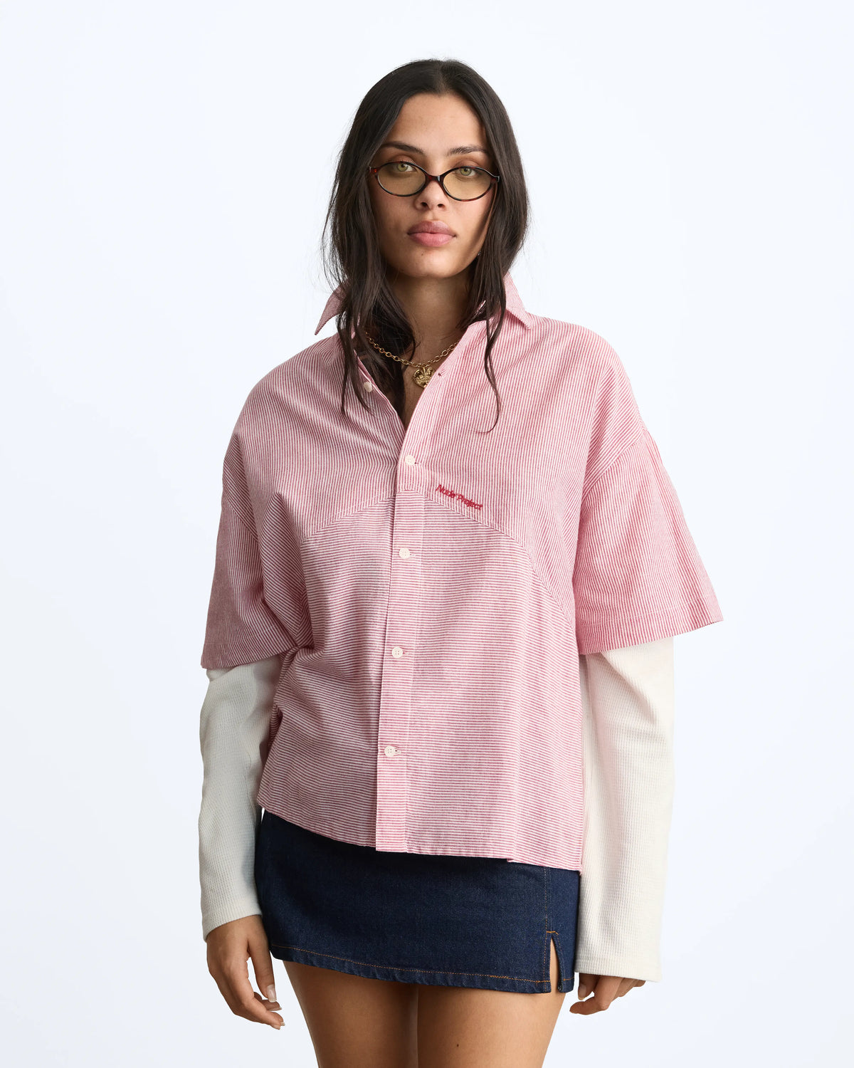 Palier Double Sleeve Shirt Red